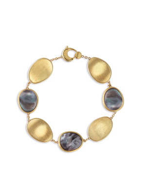 Marco Bicego® Lunaria Collection 18k Yellow Gold Black Mother Of Pearl Bracelet