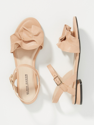 Elvio Zanon Ruffled Sandals