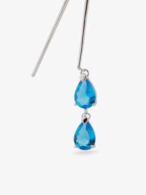 Crystal Drop Two-sided Earring - One Piece