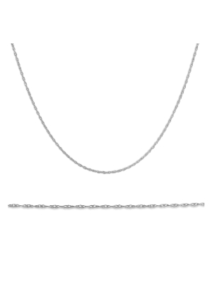 Pompeii3 Solid 14k White Gold 18" Chain With Spring Ring