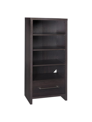 Storage Furniture Media Tower - Black Walnut-closetmaid