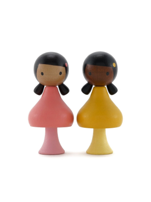 Clicques Ruby And Coco Peg Doll Set