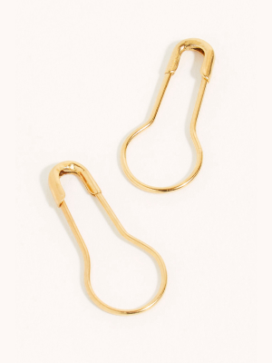 Oxbow Safety Pin Earrings