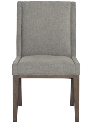 Linea Upholstered Side Chair, Grey