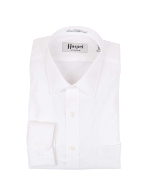 Dauphine Solid White Broadcloth Dress Shirt