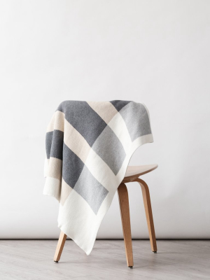 Happy Habitat Layers Throw - Linen/greys