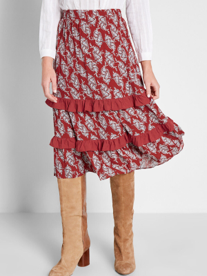 Prairie Much In Love Midi Skirt