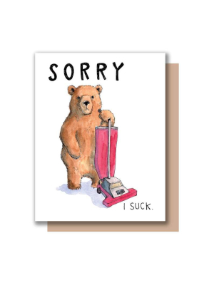 Sorry I Suck Card - Pw3