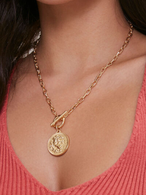 Ancient Coin Pendant Necklace