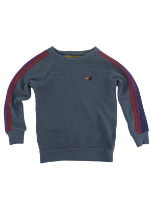 Kid's Classic Crew Sweatshirt - Slate // Purple