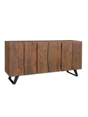 Sequoia 6 Drawer Sideboard Brown - Treasure Trove Accents