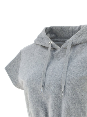 T By Alexander Wang Cropped Corduroy Hoodie