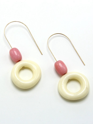 Centro Slip-on Earrings / Rhodo