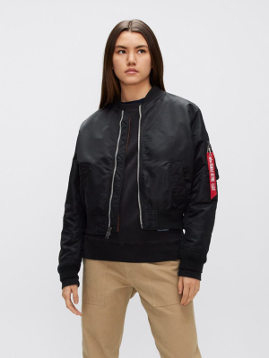 L-2b Cropped Bomber Jacket W