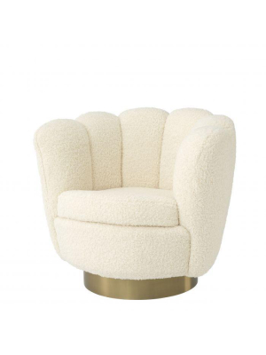 Eichholtz Mirage Swivel Chair - Ivory