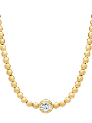 Mini Bezel Tennis Necklace - Diamond