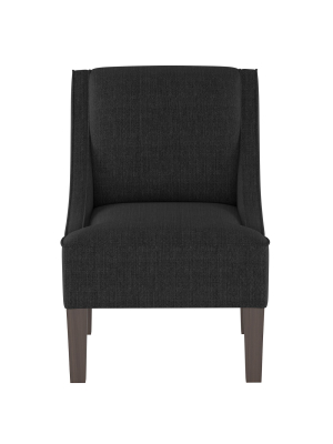 Hudson Swoop Arm Chair Black - Threshold™