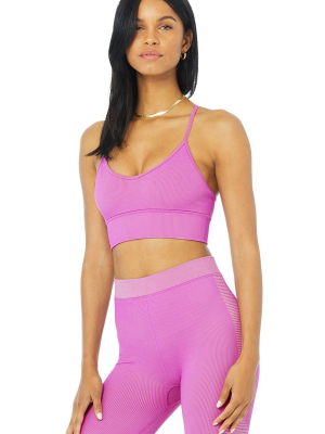 Seamless Illusion Bralette - Electric Violet/acid Lime