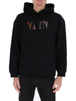 Valentino Vltn Graph Printed Hoodie