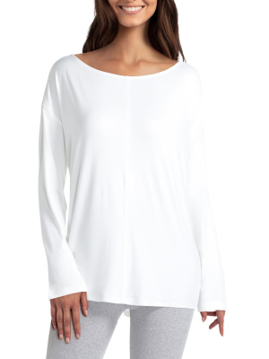 H Halston Studio Boatneck Pullover