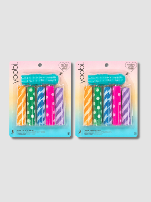 Dot Print Chalk 5 Piece Set - 2 Pack