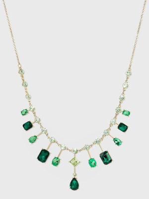 Gemstone Collar Statement Necklace - A New Day™ Green