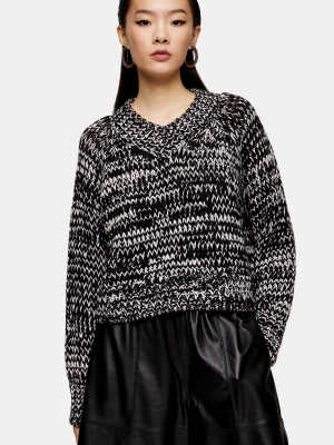 **v-neck Crop Sweater By Topshop Boutique