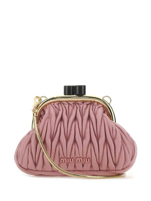 Miu Miu Belle Matelassé Mini Clutch Bag