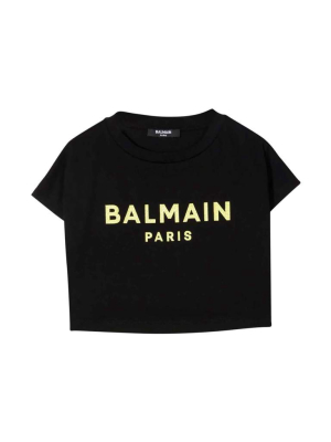 Balmain Kids Logo Print T-shirt