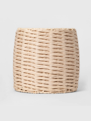 Tall Round Paper Rope Basket White - Project 62™