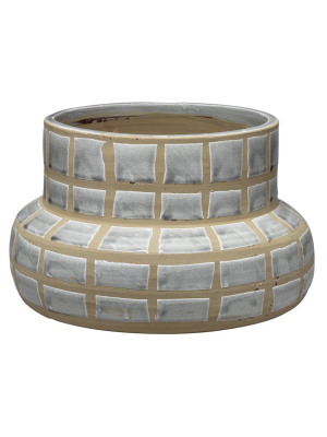 Grid Ceramic Vase