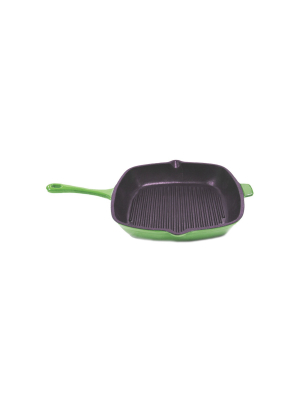 Berghoff Neo 11" Cast Iron Square Grill Pan, Green