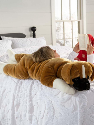 Plow & Hearth - Boxer Plush Oversized Body Pillow