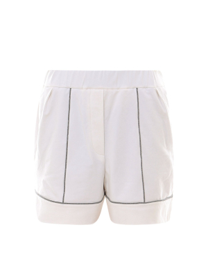 Brunello Cucinelli Bead Embellished Shorts