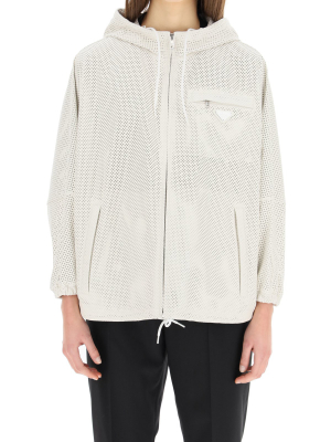 Prada Perforated Leather Jacket