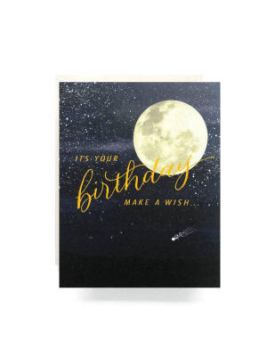 Shooting Star Birthday Card