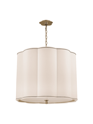 Sweeny 5 Light Chandlier Aged Brass