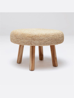 Luna Raffia Stool