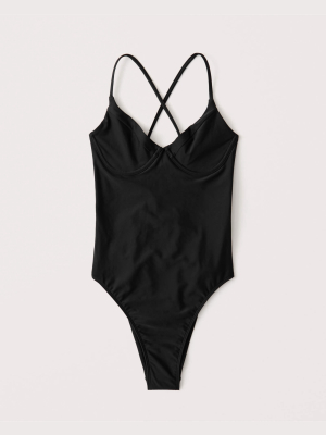 Underwire One Piece Swimsuit