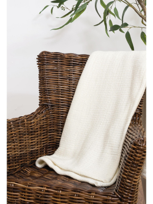 C&f Home Crochet Throw Pearl