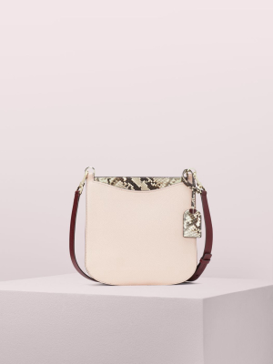 Margaux Embossed Snake Large Crossbody