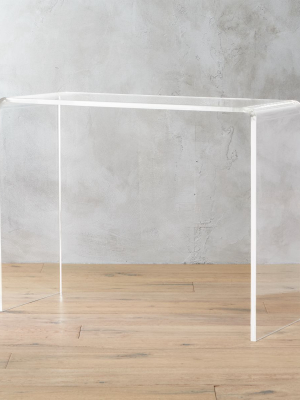 Peekaboo 38" Acrylic Console Table