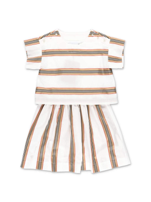 Burberry Kids Icon Stripe Two-piece Set