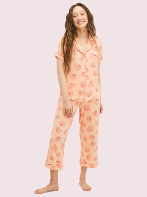 Falling Flower Long Pj Set