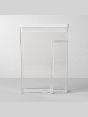 8"w X 4"d X 11.5"h Plastic Food Storage Container With Snap Lid Clear - Made By Design™