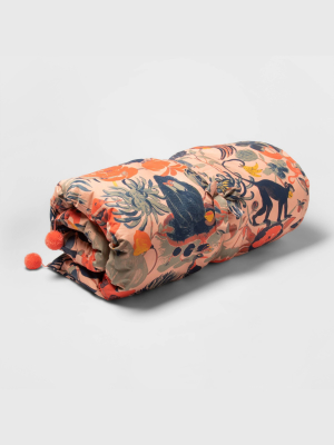 Coral Jungle Print Chaise Lounge Pillow - Opalhouse™