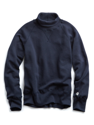 Midweight Turtleneck Sweatshirt In Original Navy