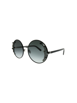 Jimmy Choo Gema/s 807 9o Womens Round Sunglasses Black 59mm