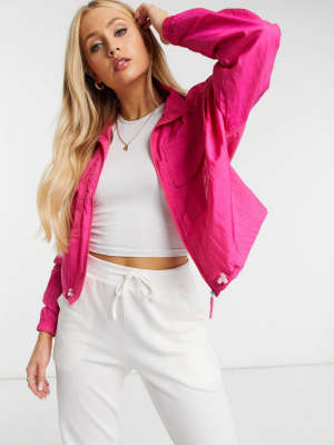 Puma Evide Track Jacket In Pink