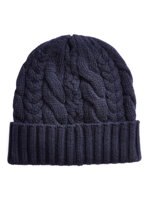 Cable-knit Cashmere Hat